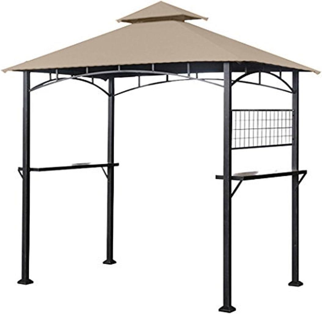 Garden Winds Replacement Canopy Top for the Tile Grill BBQ gazebo, Beige- REPLACEMENT CANOPY TOP COVER ONLY - METAL FRAME NOT INCLUDED