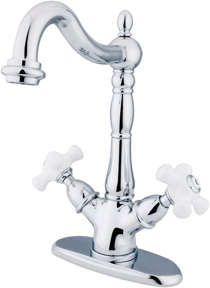 Kingston Brass KS1491AX Vessel Sink Faucet, Polished Chrome