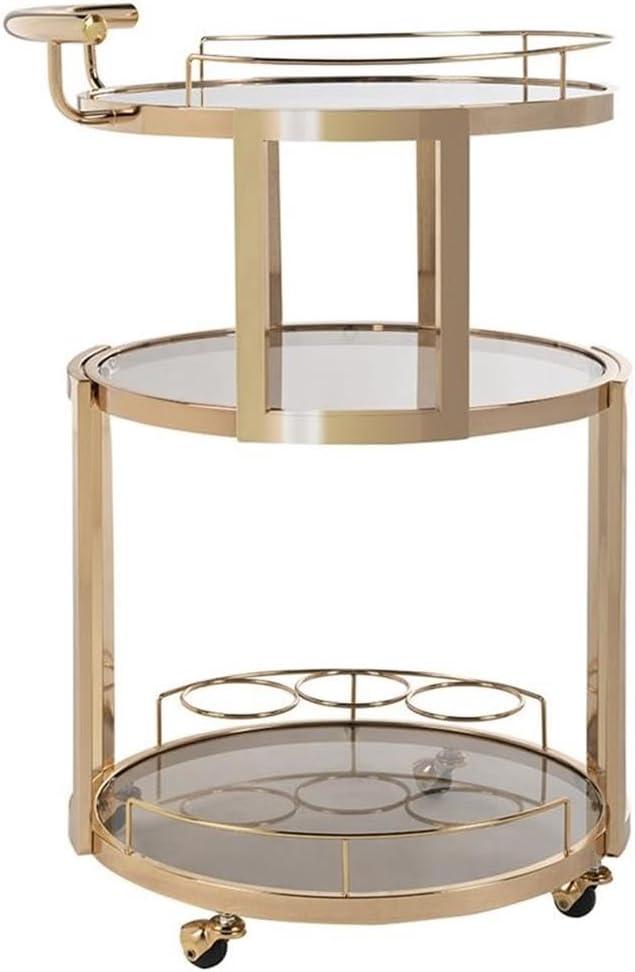 Rio 3 Tier Round Bar Cart  - Safavieh