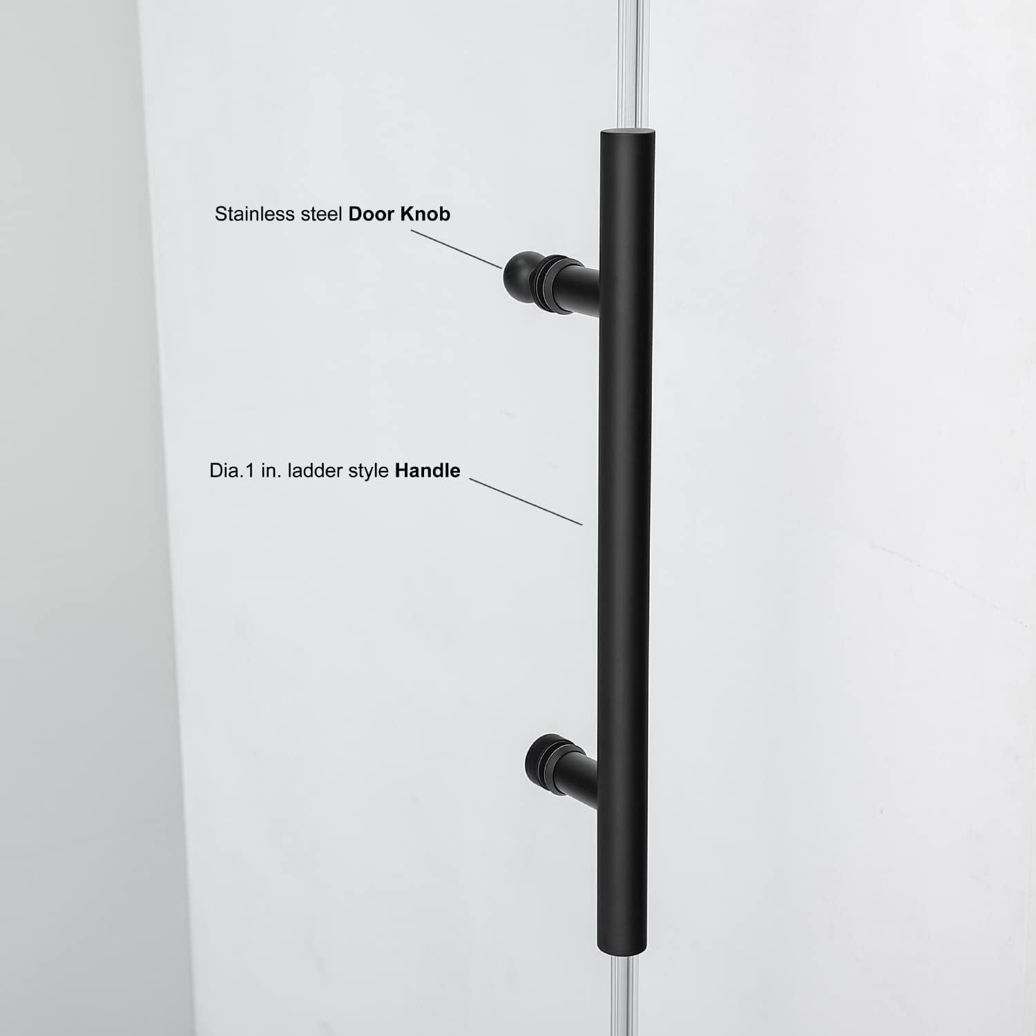 56- 60” W x 78” H Sliding Frameless Shower Door