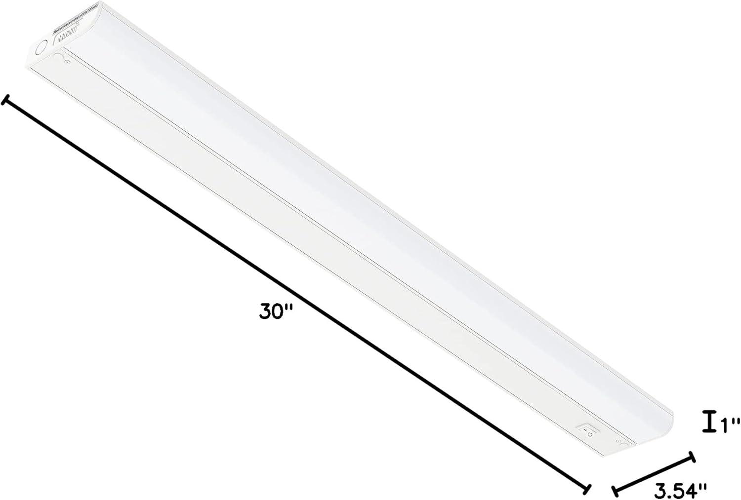Inlight 3000K Dimmable Under Cabinet LED Lights, selectable 12/18/24/30 inches, Hardwired Only