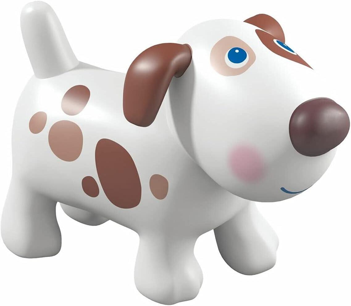 HABA Little Friends Dog Lucky - Pet Toy Figure with Doghouse & Wooden Bones