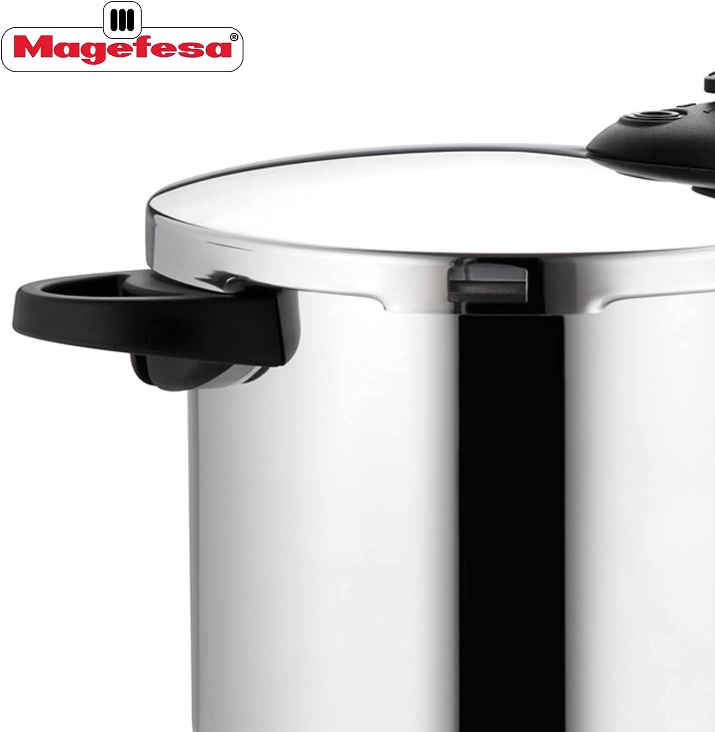 Magefesa Favorit 8 Qt Stainless Steel Pressure Cooker for Stovetop