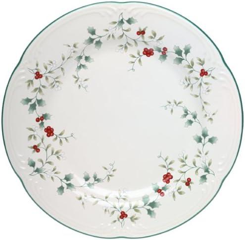 Winterberry Porcelain Holiday Dinnerware Set, Service for 4