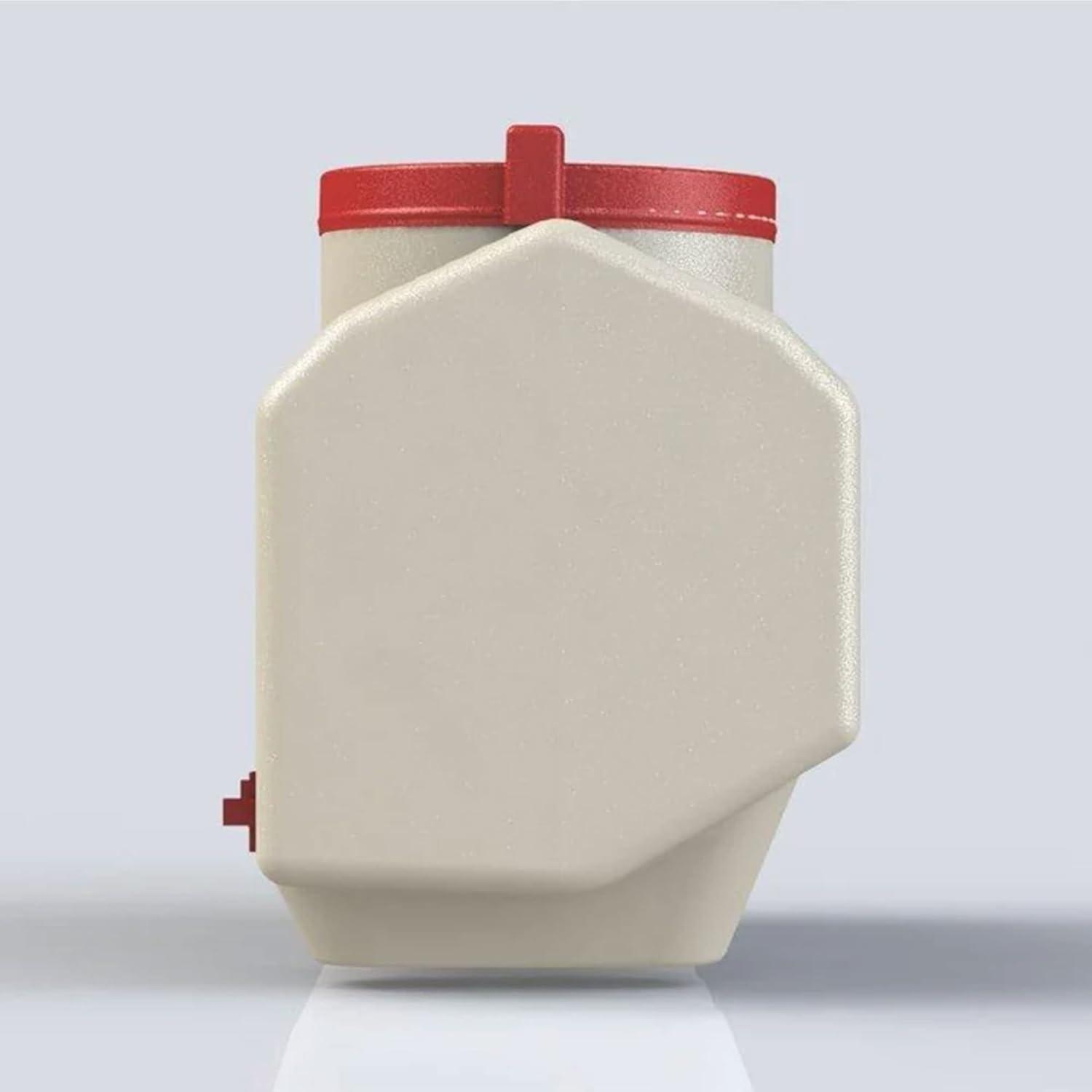 Large Beige Plastic Automatic Chicken Waterer with No Spill System