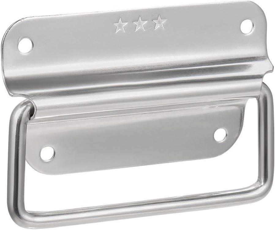 Large Stainless Steel Military Chest Handles with Mounting Hardware