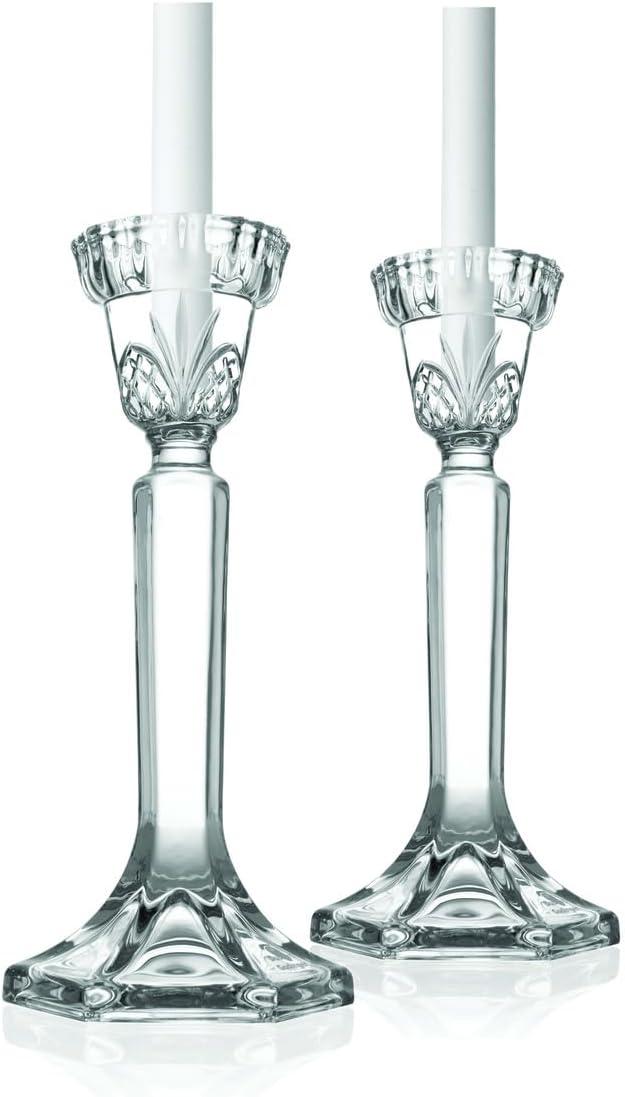 Godinger Silver Art Co Dublin Crystal Tapered Candlestick Set (Set of 2)