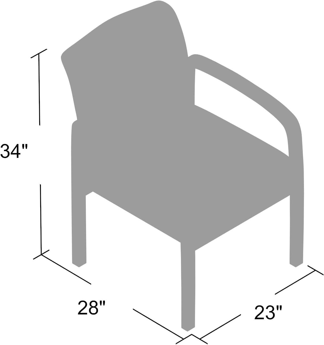 Guest Chair with Arm Gray - Boss Office Products