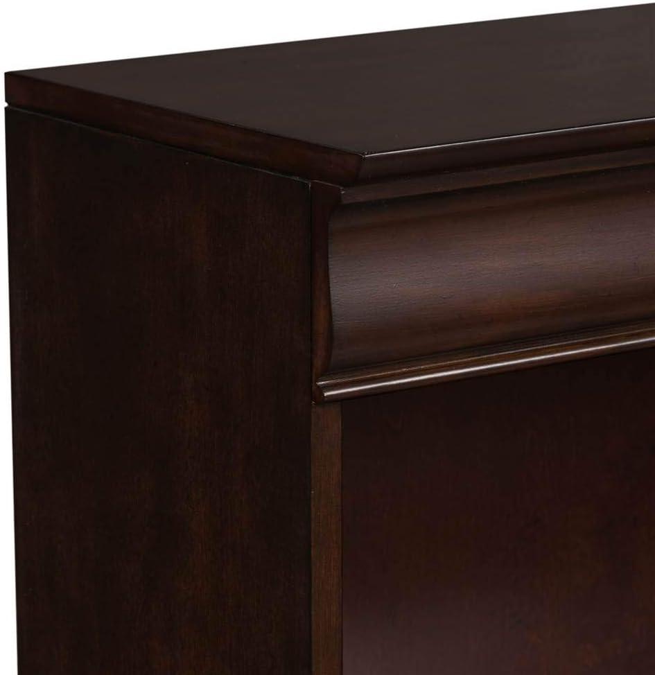 Brayton Manor Dark Brown 84 Inch Adjustable Bookcase