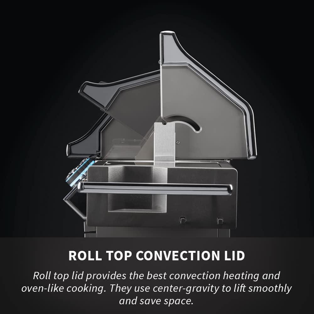 Napoleon Prestige Pro 665 Propane Gas Grill With Infrared Rear Burner And Infrared Side Burner