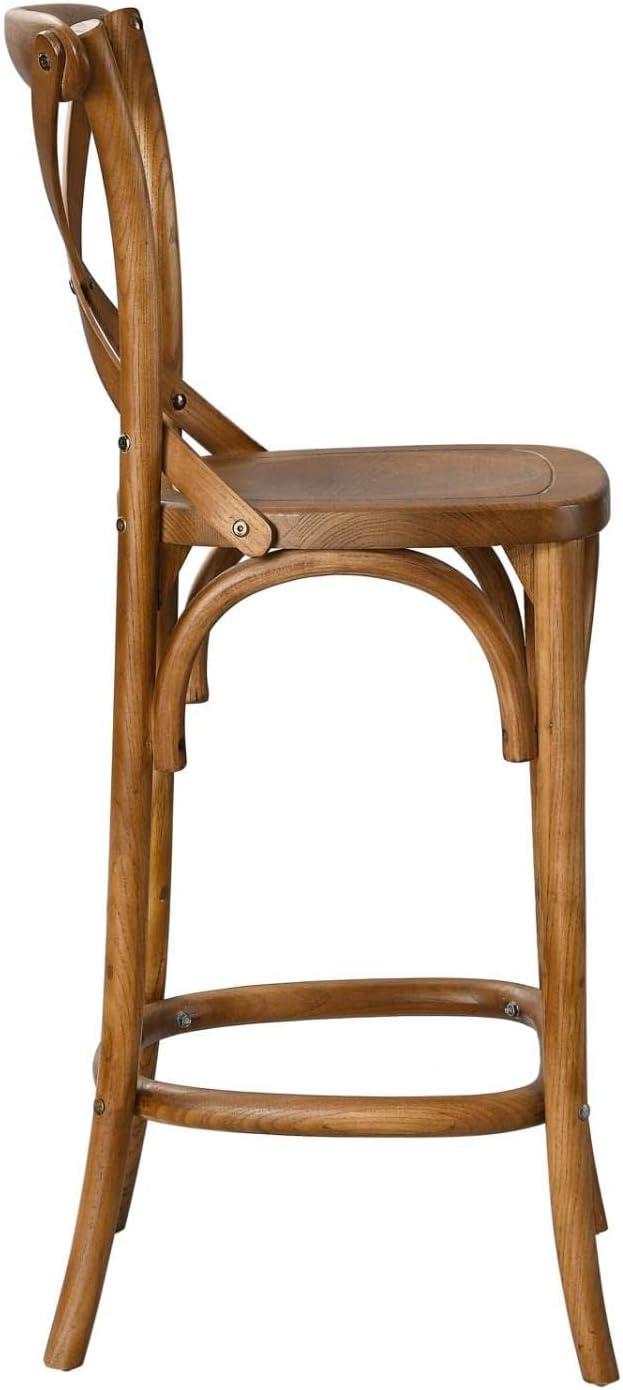 Farmhouse Charm meets Contemporary Style: Exquisite Gear Bar Stool