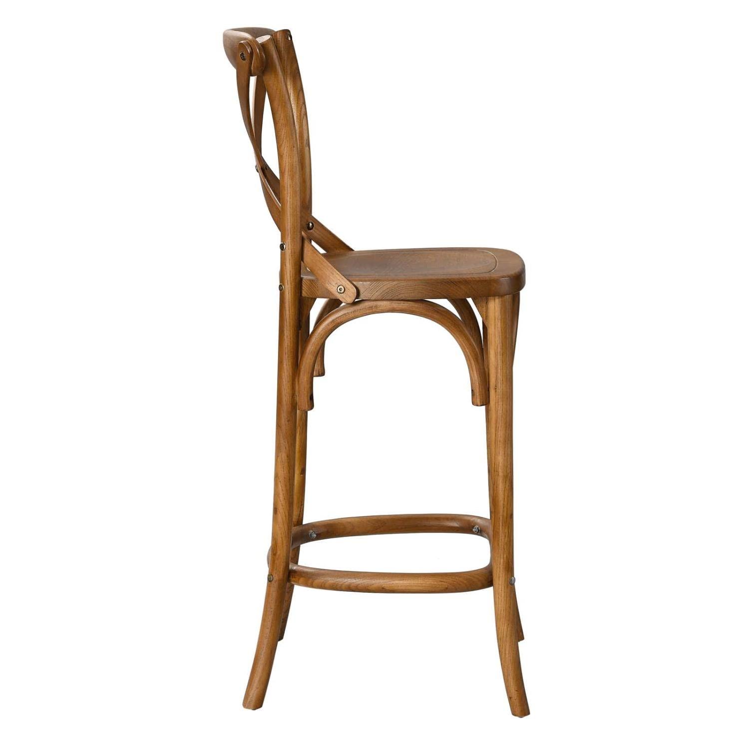 Farmhouse Charm meets Contemporary Style: Exquisite Gear Bar Stool