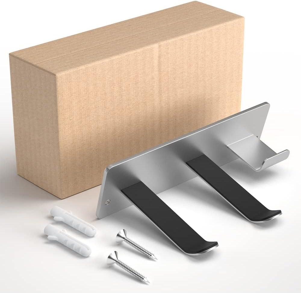 Hair Dryer Holder Wall Mount Compatible with Hair Dryer, 304 Stainless Steel Hair Dryer Blow Diffuser Holder Organizer Adhesive for The Bathroom, Silver