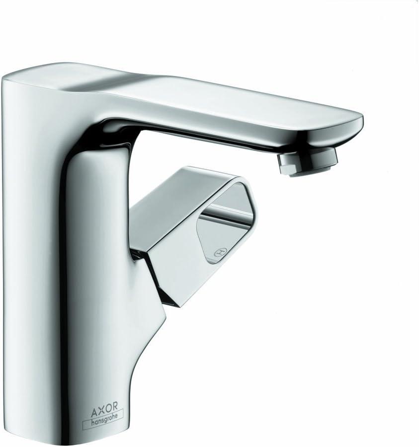 Chrome Single-Handle Modern Bathroom Faucet with Drain Assembly