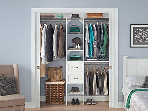 Closetmaid Ss16-Cos2dr Suitesymphony 6 To 9 Foot Wide Closet System Kit - White
