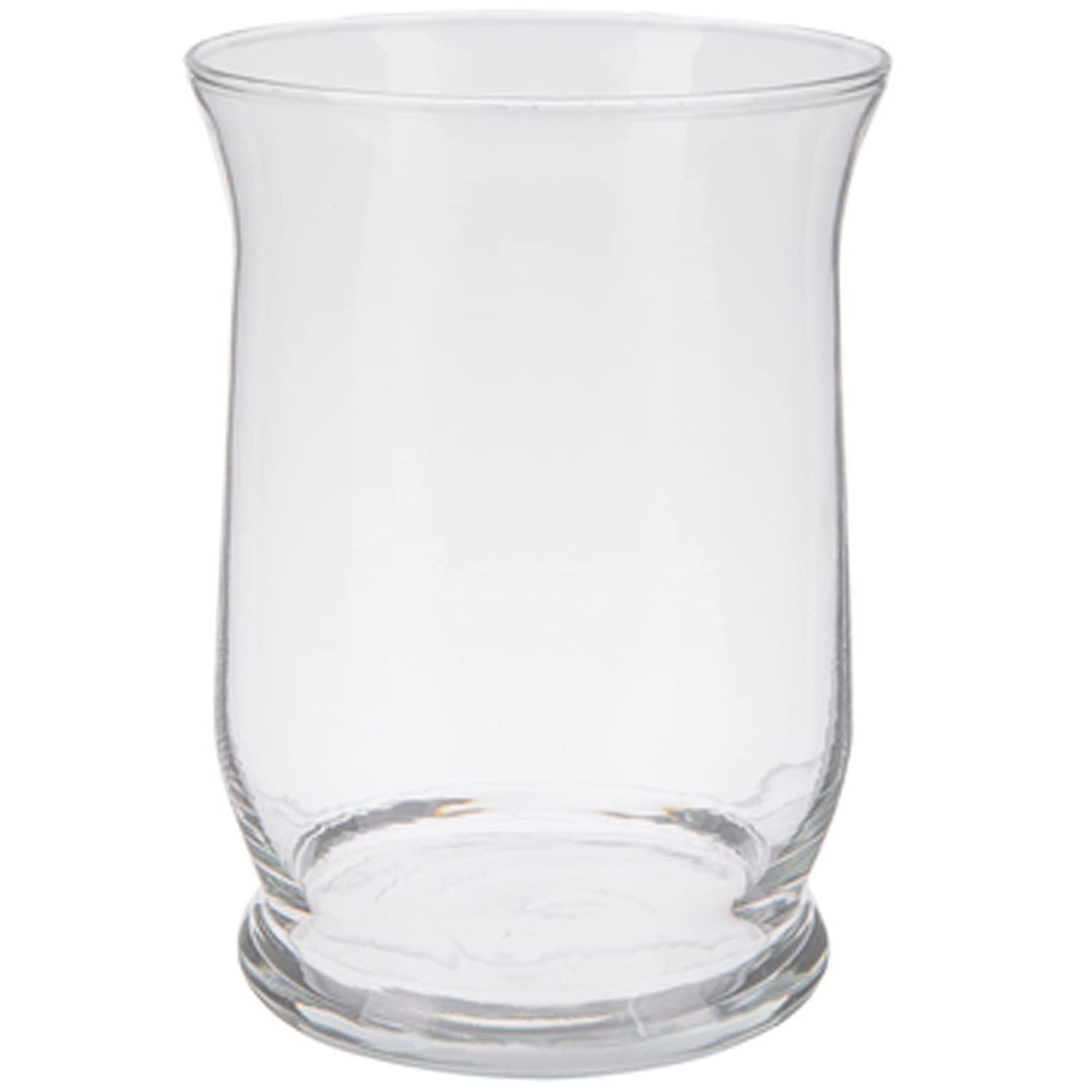 Elegant 8" Clear Glass Square Pillar Candle Holder