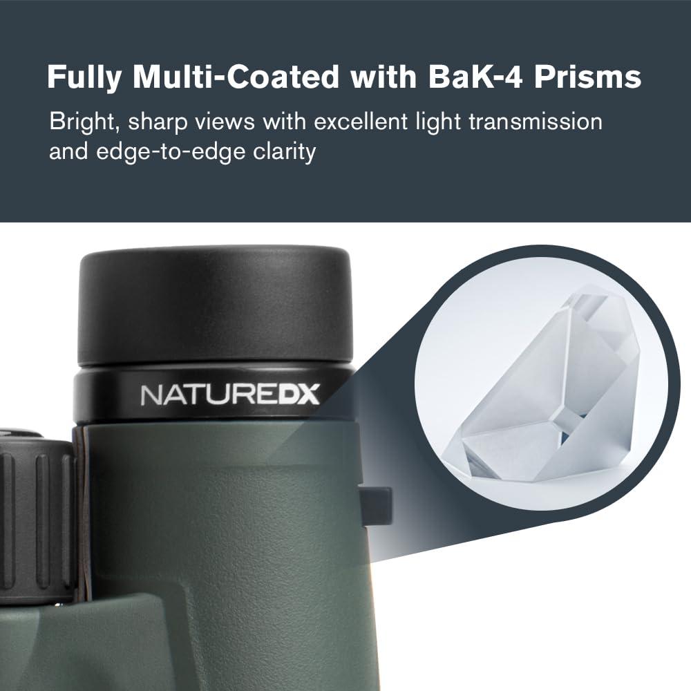 Green Polycarbonate 10x42 Waterproof Nature Binoculars