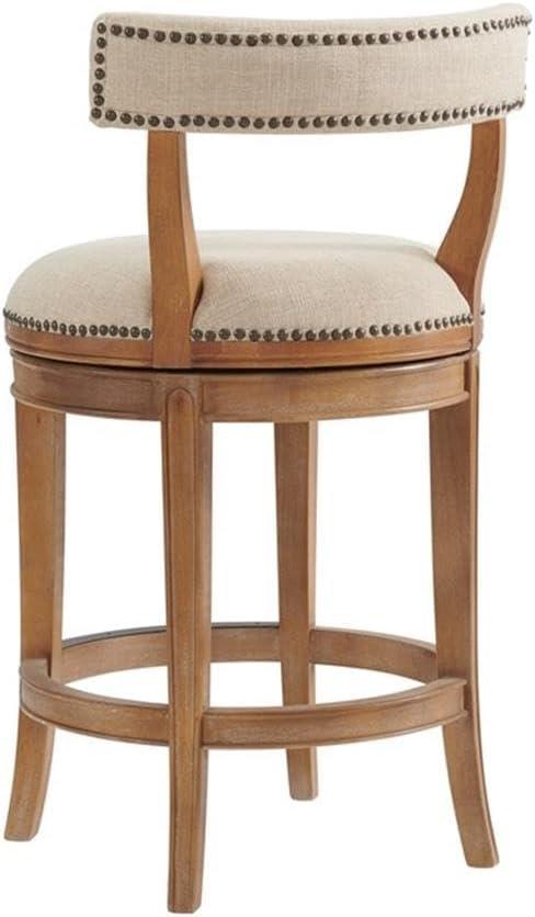 Hanover Solid Rubber Wood Swivel Counter And Bar Stool