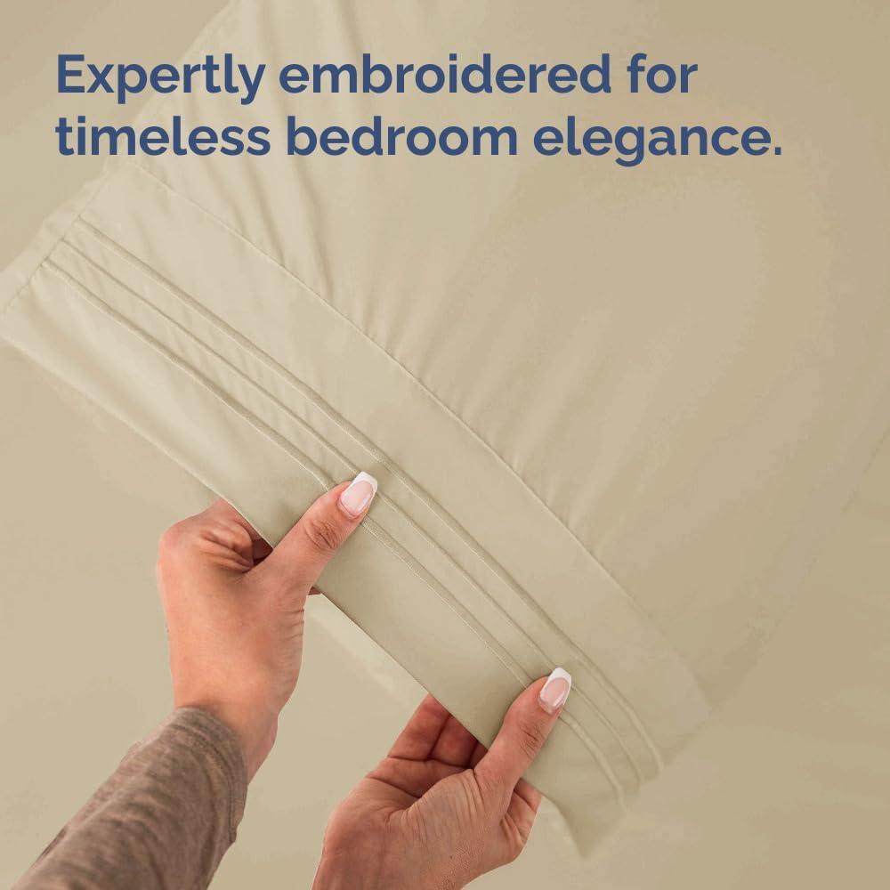 CGK Linens Hotel Quality Microfiber Pillowcase Covers (Set of 2)