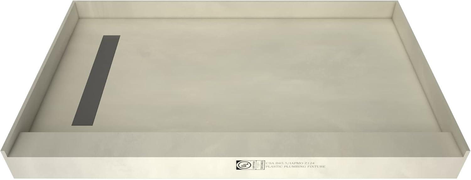 Tile Redi Rt4860l-Rb48-Kit Base'n Bench 72" X 48" Rectangular Shower Base - Tileable