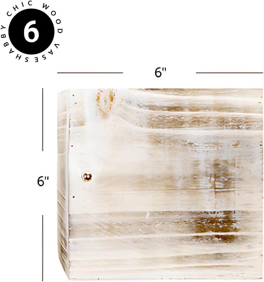 Union Rustic Gritton Wood Table Vase (Set of 6)