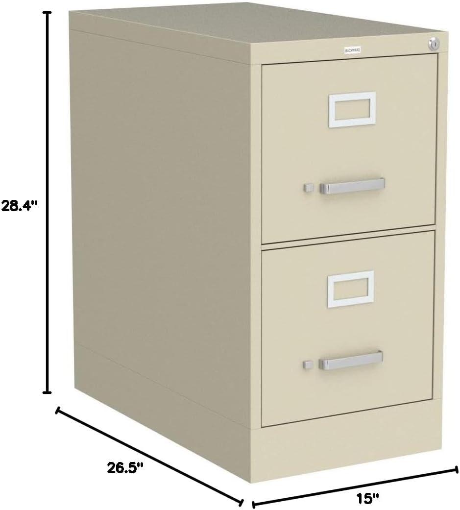 Fortress 15'' Wide 2 -Drawer Steel File Cabinet