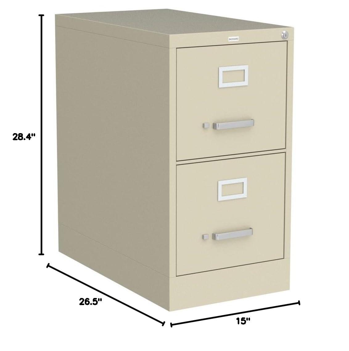 Fortress 15'' Wide 2 -Drawer Steel File Cabinet