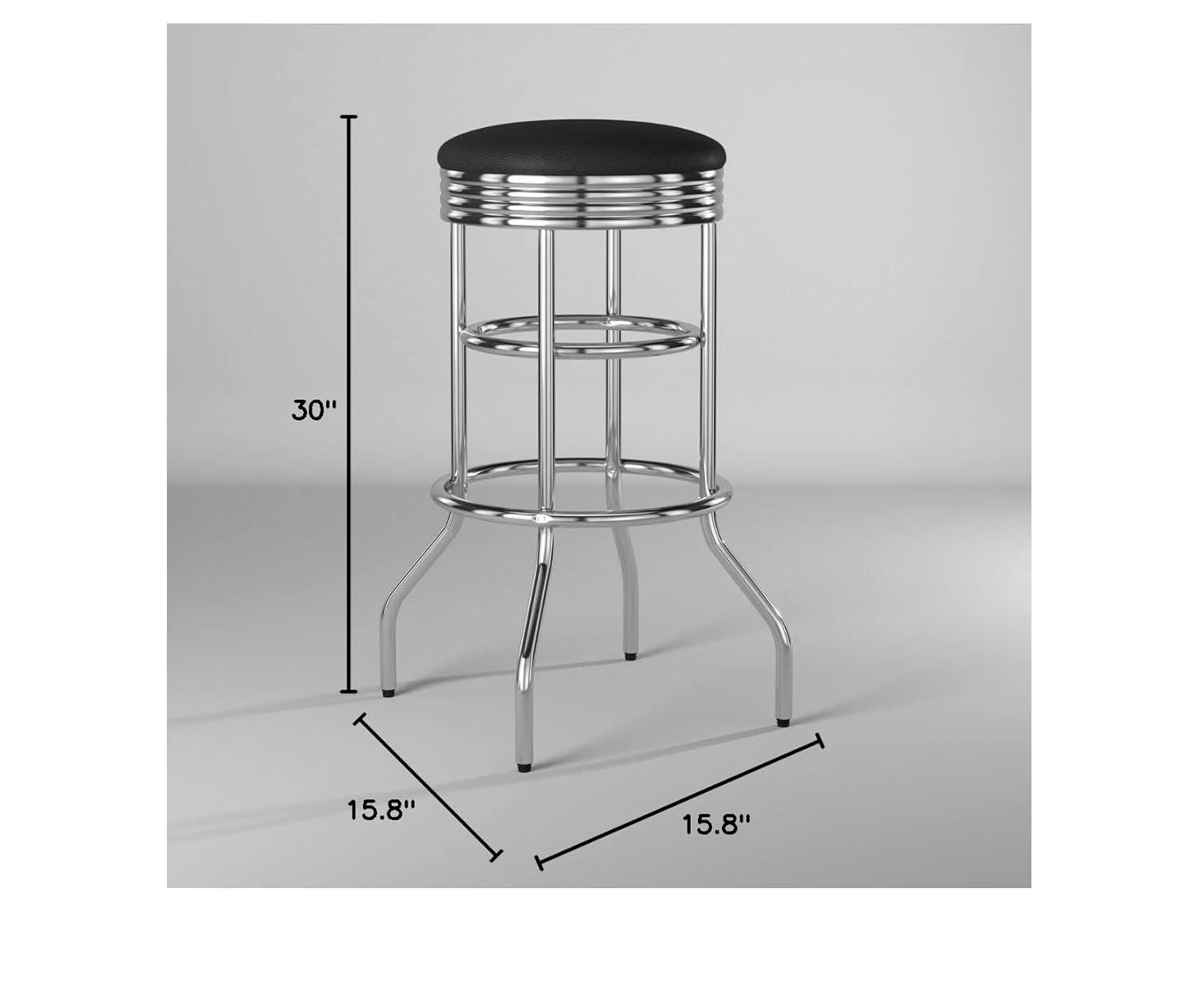 Trinity  30" Swivel Stool, Chrome