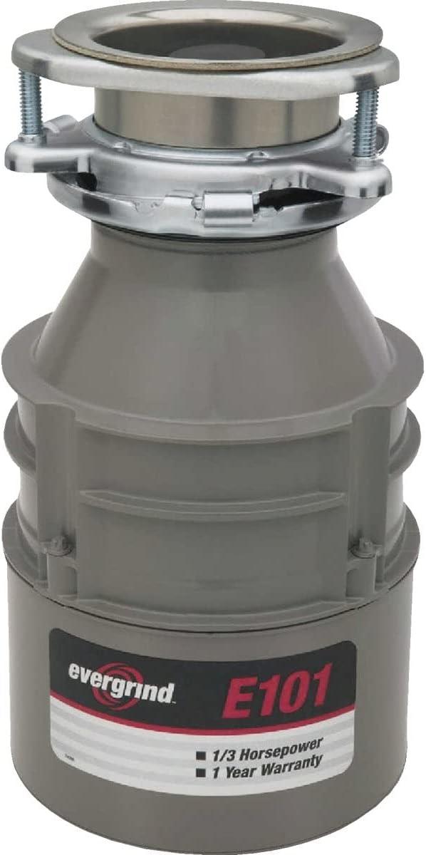 Evergrind 1/3 HP Gray Stainless Steel Garbage Disposal