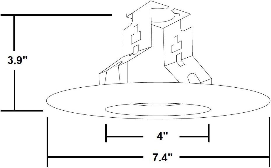 NICOR Lighting 17562 6'' Open Recessed Trim
