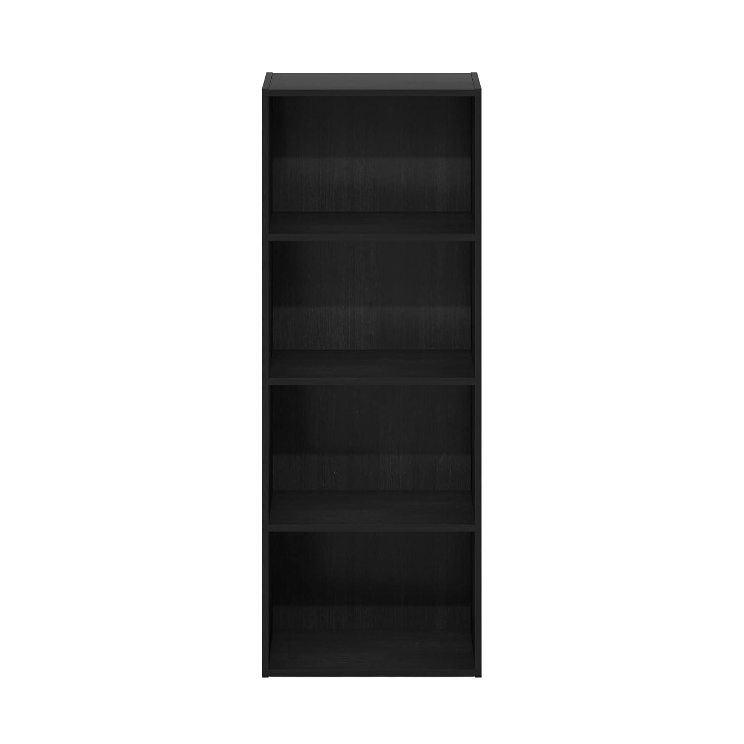 Furinno Luder 4-Tier Open Shelf Bookcase, Blackwood