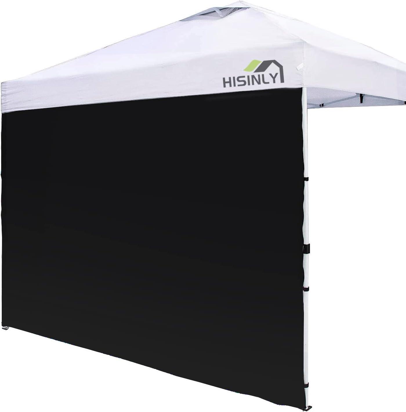 HLong Canopy Tent Sidewall for 10x10 Pop Up Canopy, 1 Piece, Black