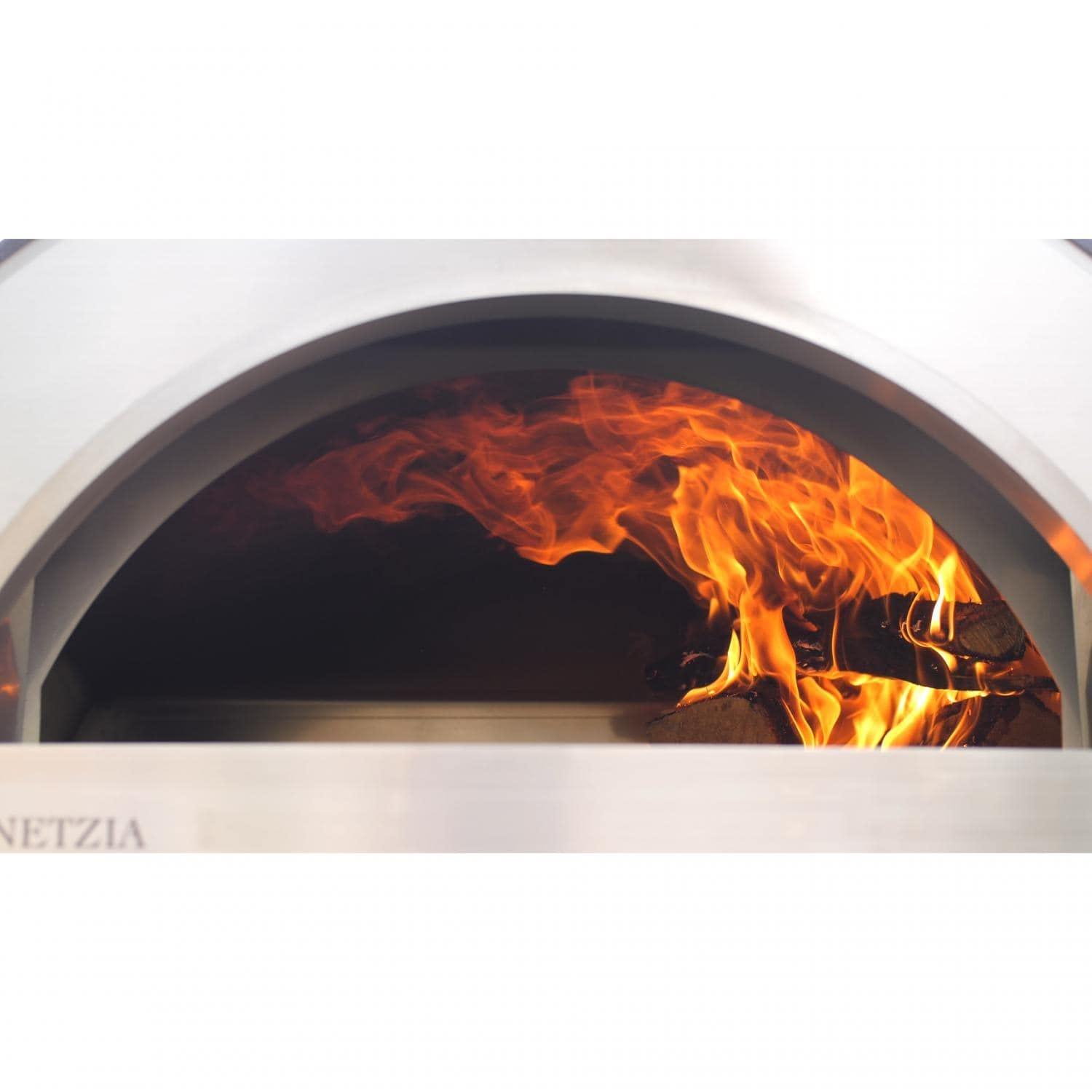 Forno Venetzia Forno Venetzia Torino Stainless Steel Countertop Wood Burning Pizza Oven