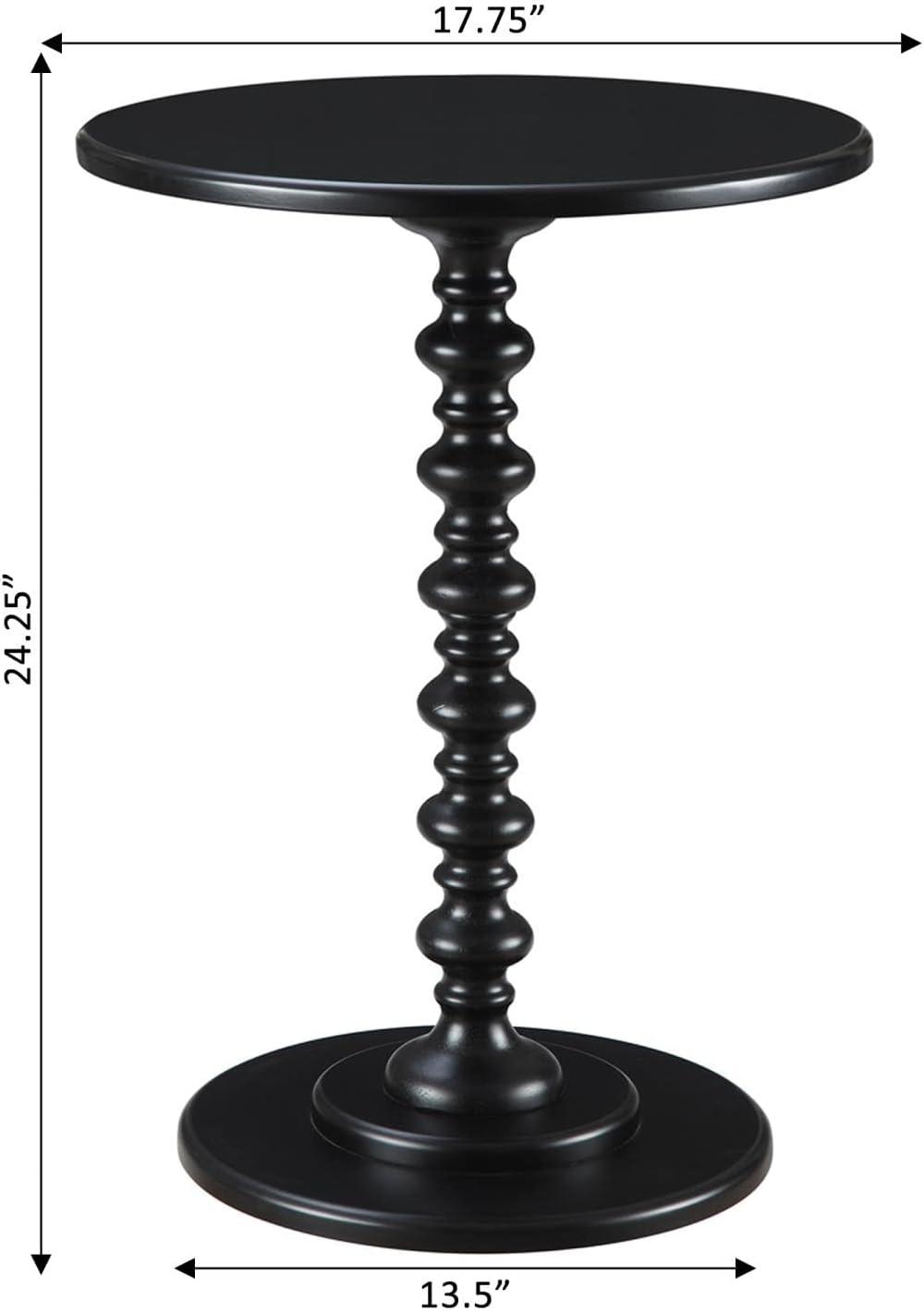 Ergode Palm Beach Spindle Table - Versatile and Charming Round Top Table for Any Room - Easy Assembly, No Tools Required