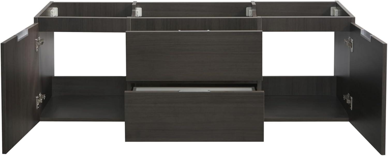 Valencia 60" Wall Mount Double Modern Bathroom Cabinet - Cabinet Only (Top and Sinks Not Included)