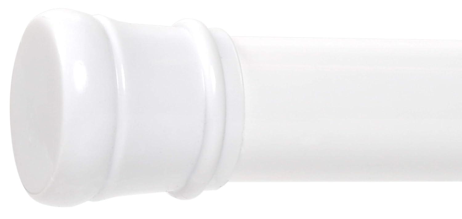Zenna Home Adjustable Tension Stall Shower Rod, 26 - 40 Inches, White
