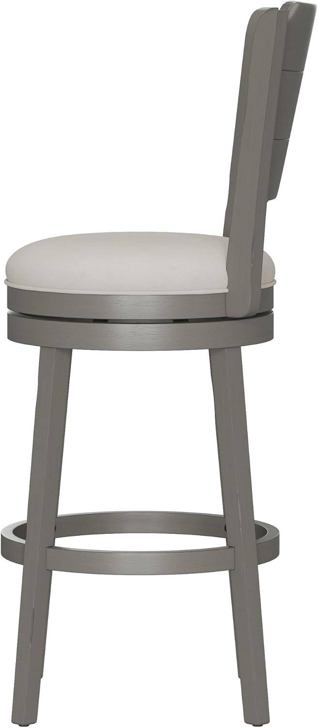 30.25" Clarion Swivel Barstool Distressed Gray - Hillsdale Furniture
