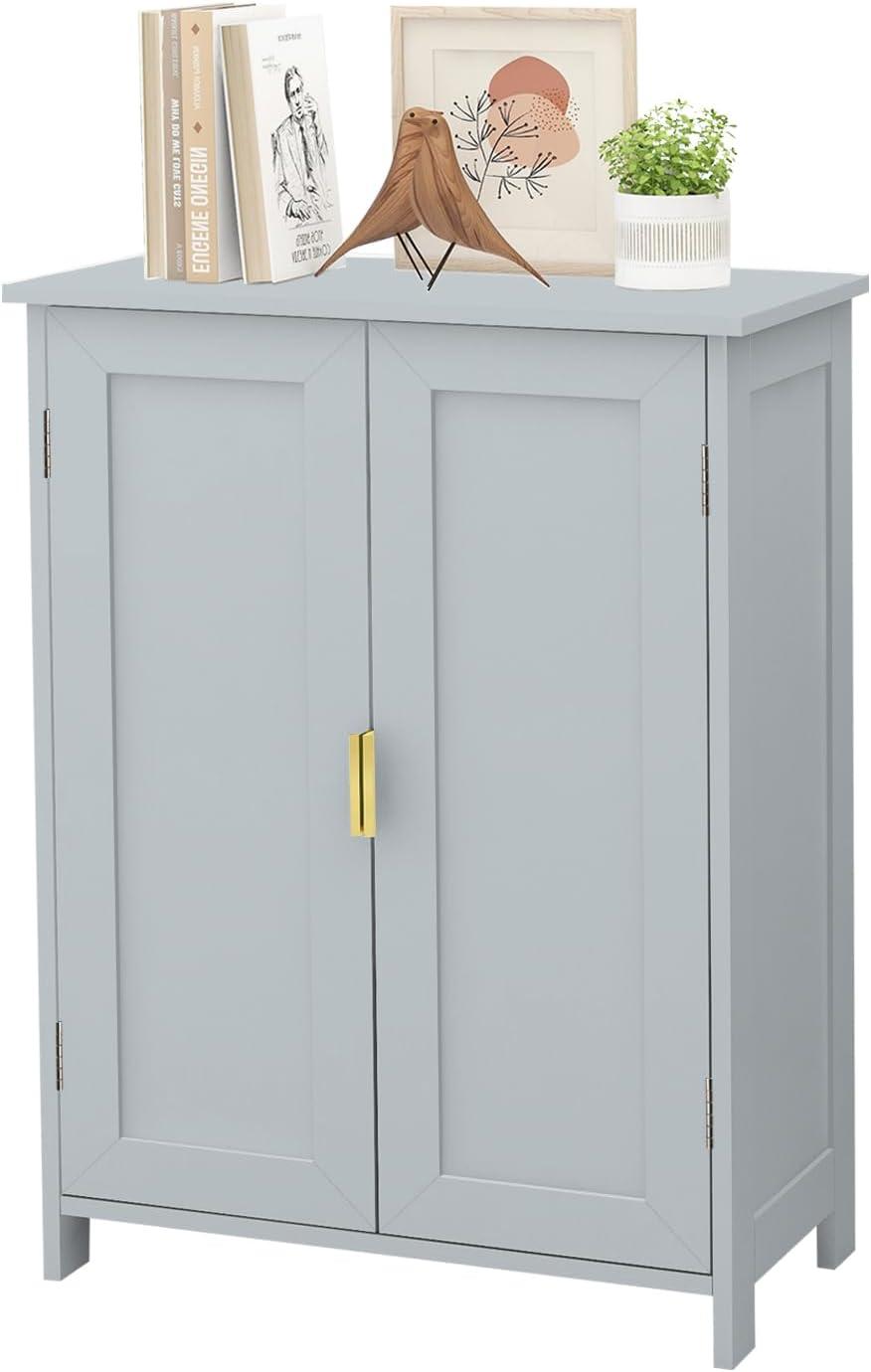 Bathroom Storage Cabinet, Freestanding with 2 Doors,Towel Cabinet for Bathroom Floor Cabinet