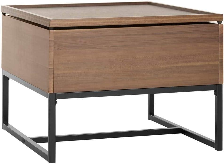 Kristie Contemporary Lift Top Coffee Table - Dark Oak/Black - Safavieh