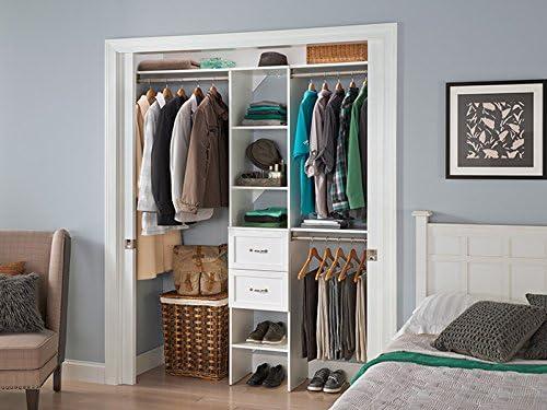 Closetmaid Ss16-Cos2dr Suitesymphony 6 To 9 Foot Wide Closet System Kit - White
