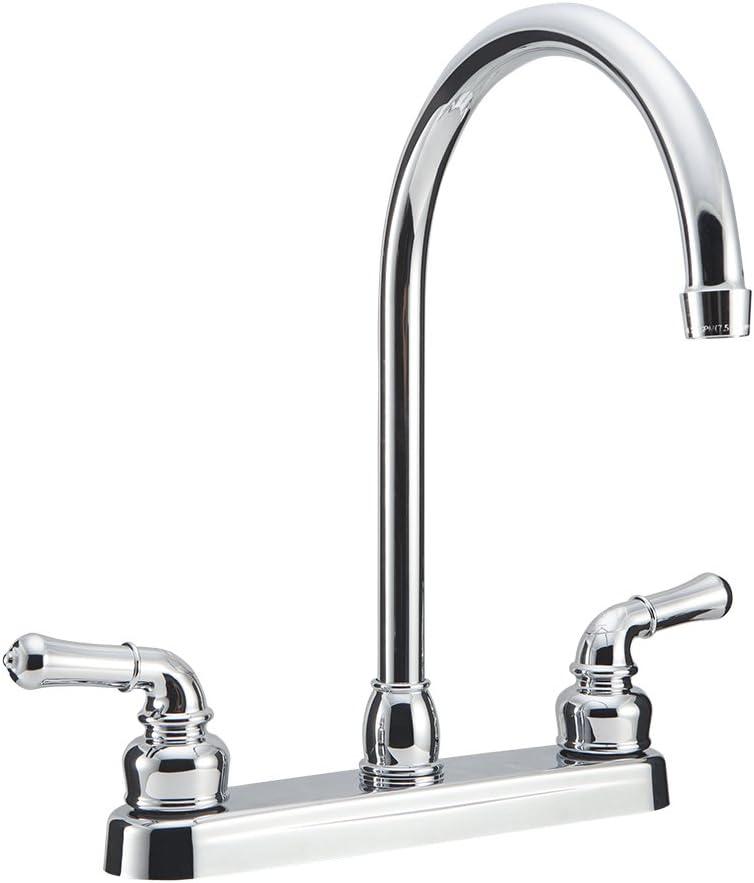 Dura Faucet J-Spout RV Kitchen Faucet - Chrome Polished