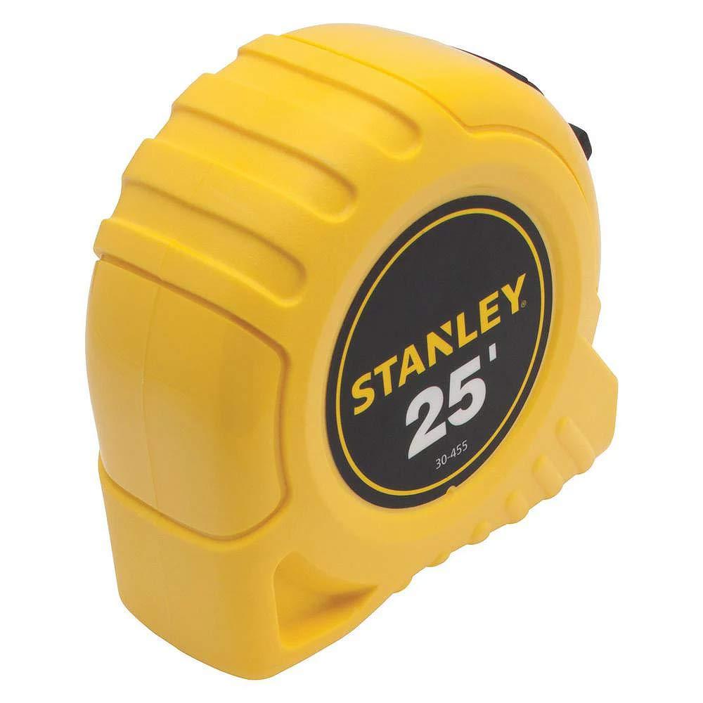 Stanley Bostitch Power Return Tape Measure, Plastic Case, 1" x 25ft, Yellow