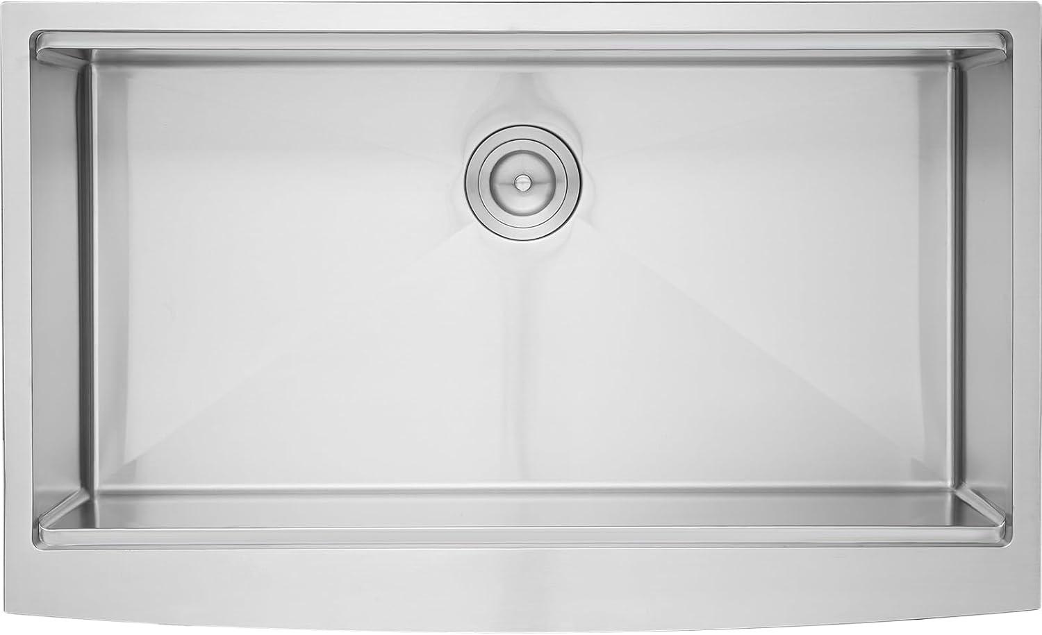 Farmhouse / Apron Single Bowl Stainless Steel Kitchen Sink