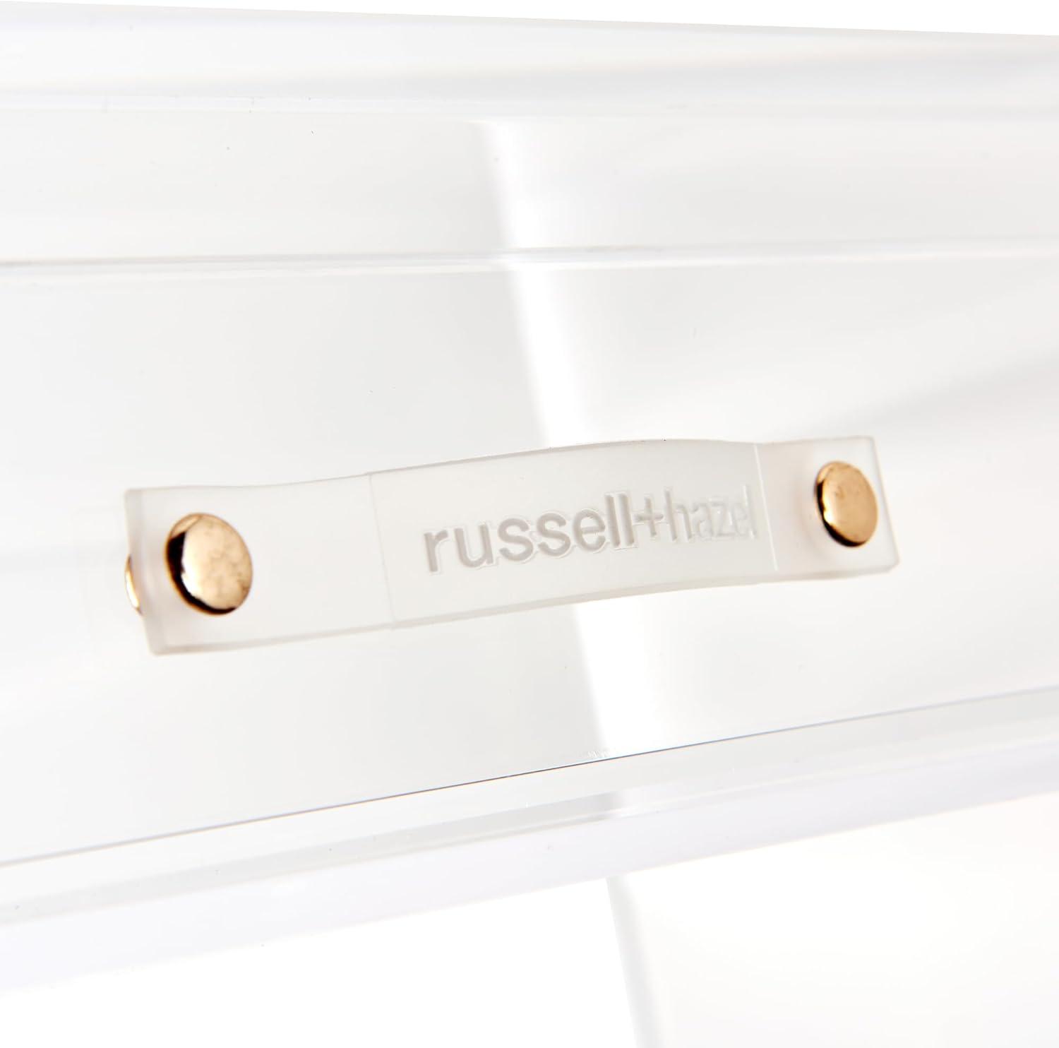 russell+hazel - Monitor stand - with drawer - desktop - clear acrylic