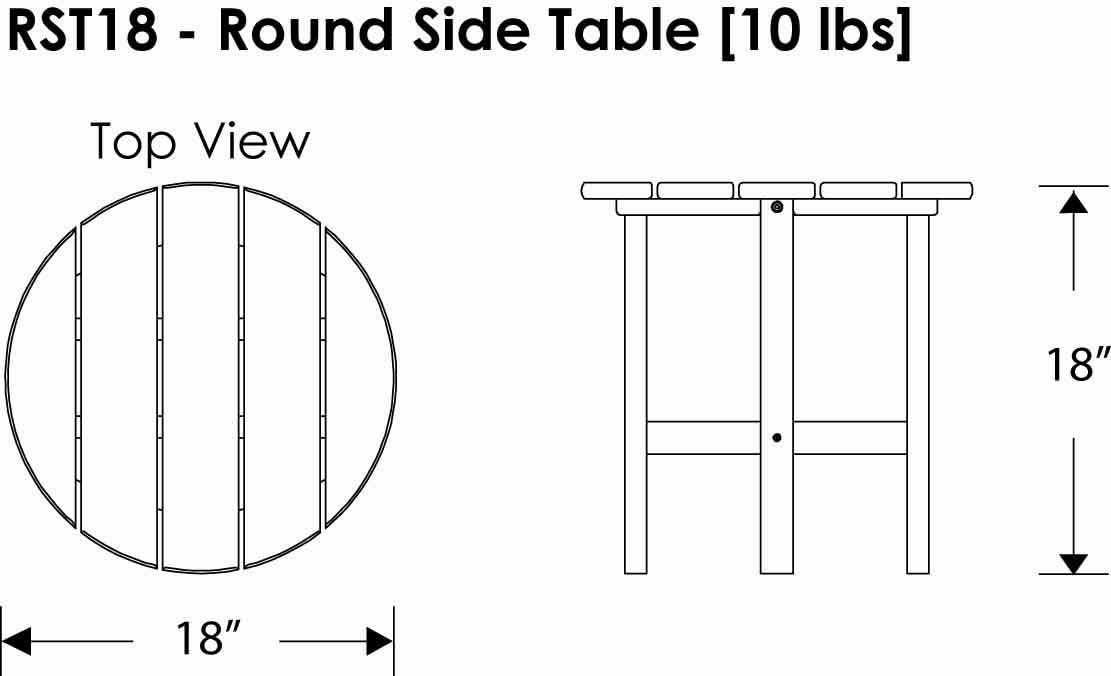 Round 18" Side Table