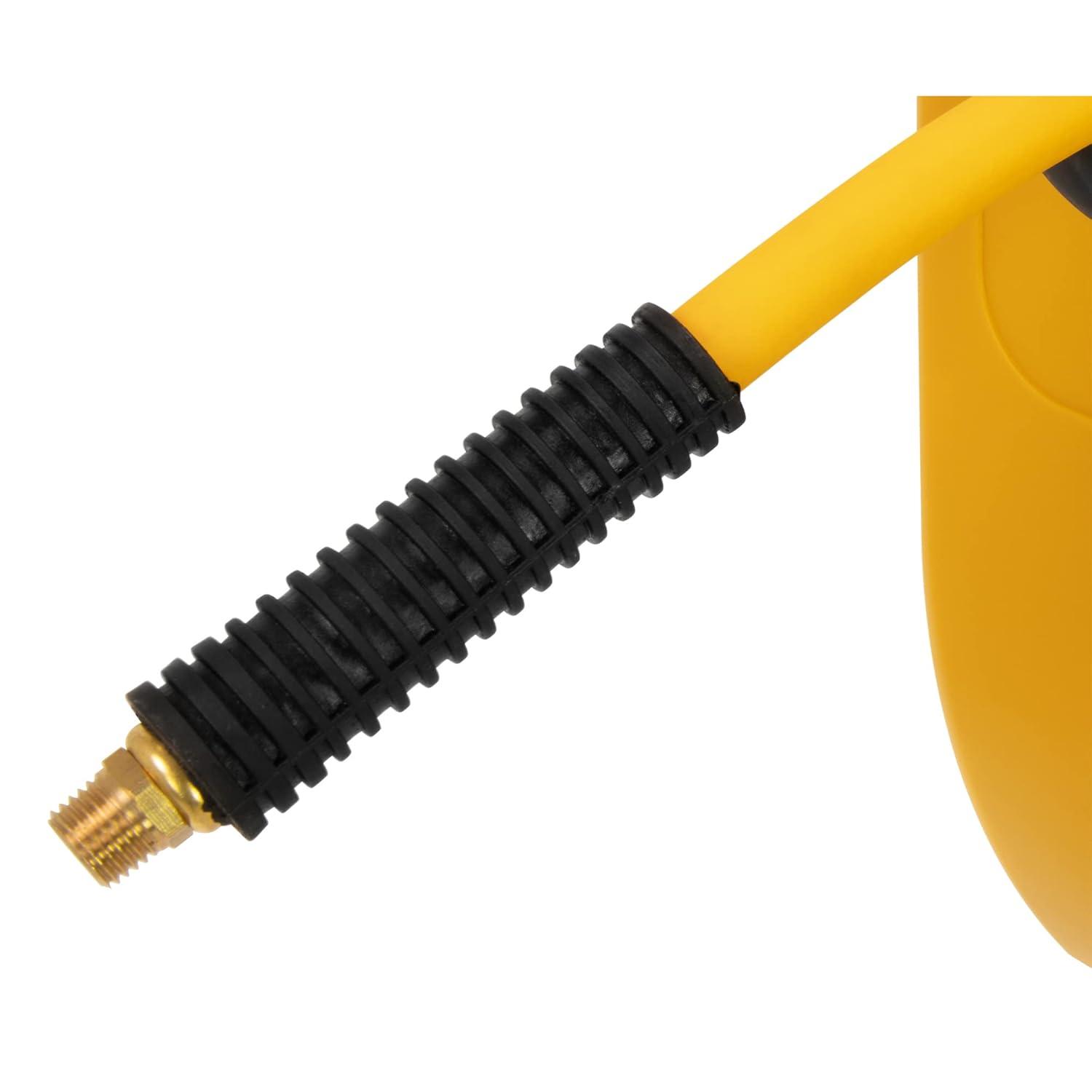 DEWALT 3/8 in. x 50 ft. Enclosed Air Hose Reel, Automatic, Retractable Air Hose Reel, 300 PSI MAX, Durable Retractable Air Hose for Efficient Use in Workshops and Garages