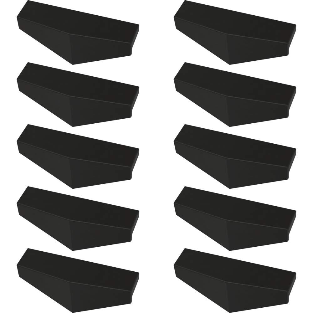 Half Diamond Dual Mount Kitchen Cabinet or Furniture Drawer 3" Center Finger Pull Multipack