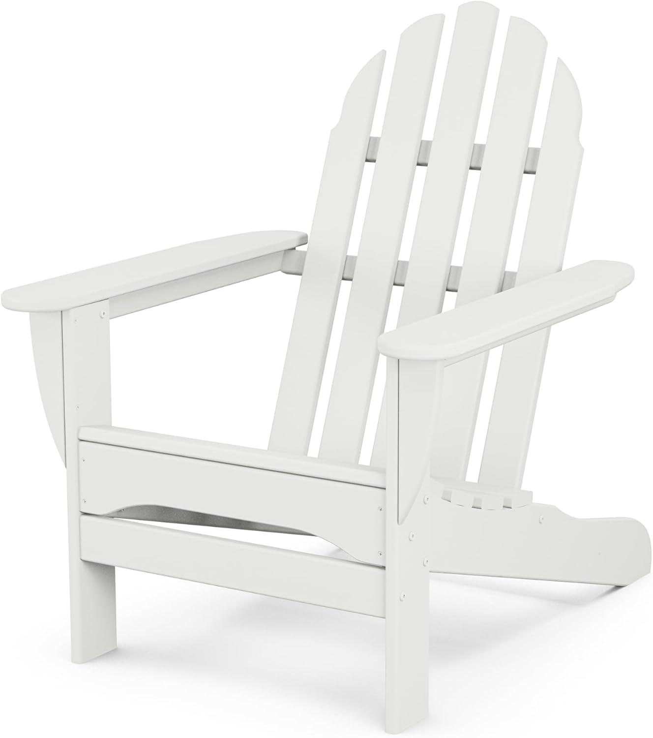 White High-Density Polyethylene Classic Adirondack Chair