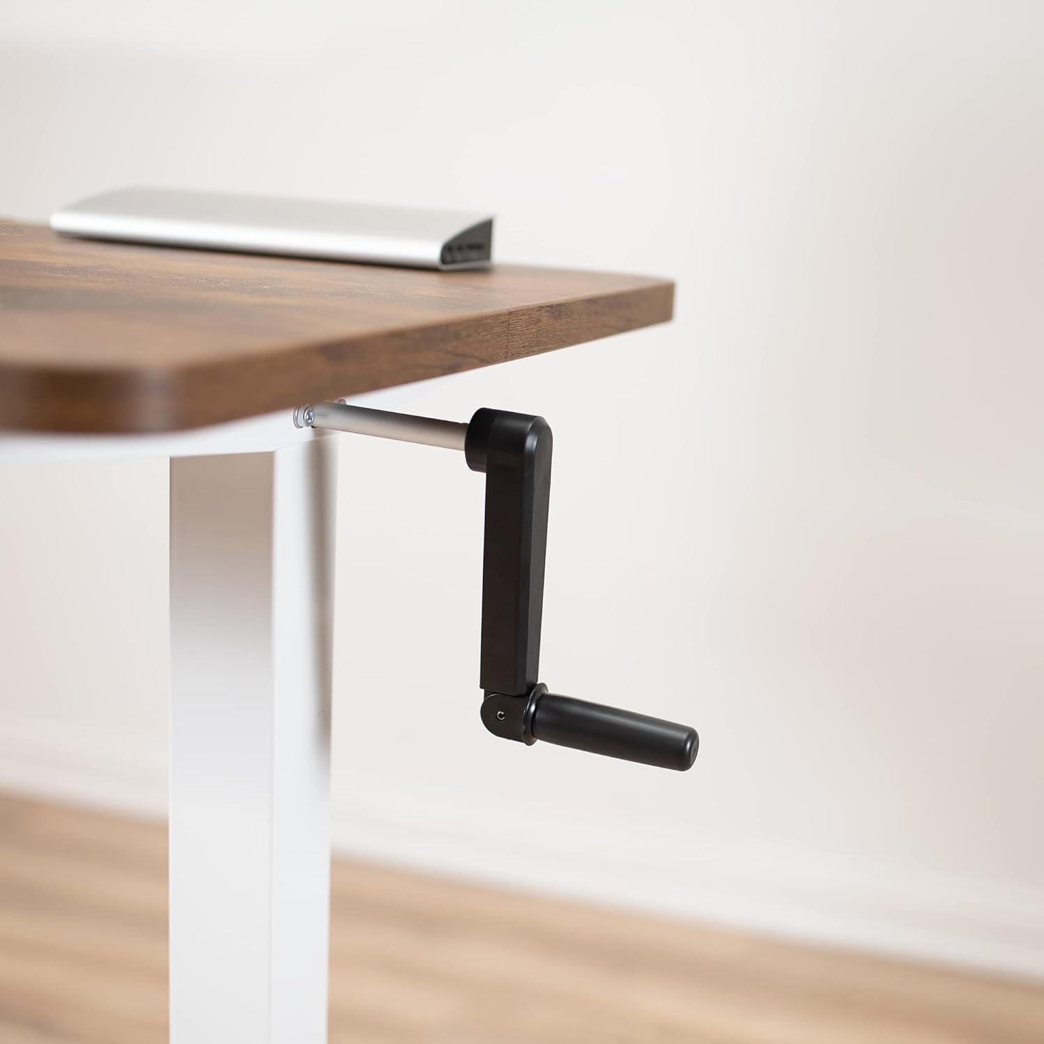 Compact Crank Height Adjustable Desk Frame