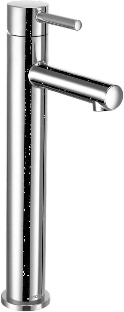 Sleek Modern Chrome Vessel Bathroom Faucet with Single Handle